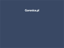 Tablet Screenshot of gorenice.pl